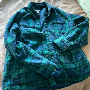 LL Bean fleeced lined button down good condition